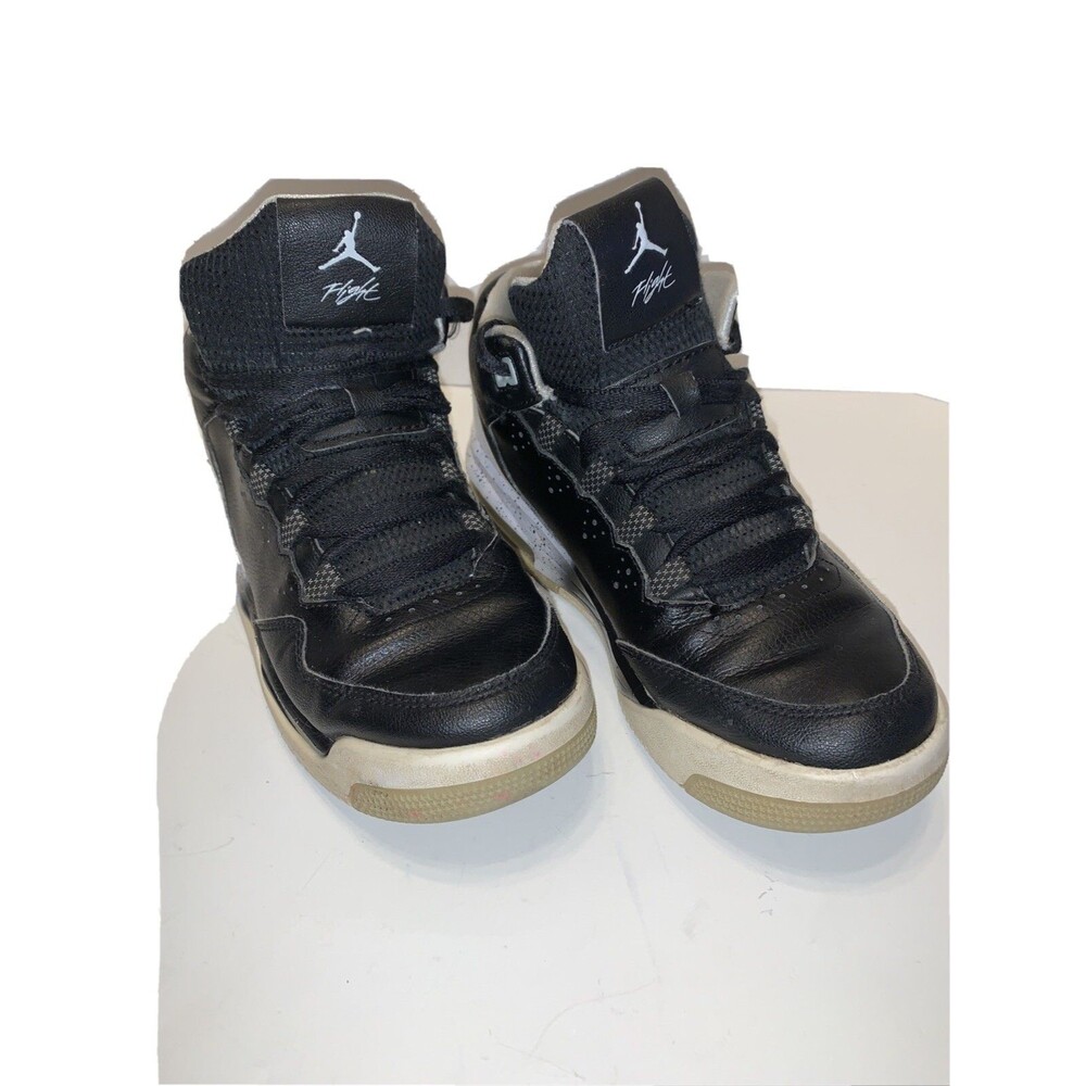 Nike Jordan Flight Origin 2 Boys Size 6Y Black White Athletic Shoes Sneakers